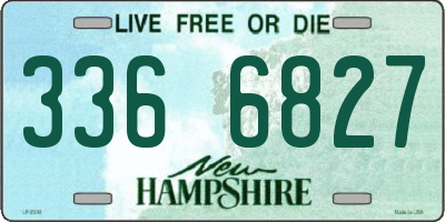 NH license plate 3366827