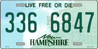 NH license plate 3366847