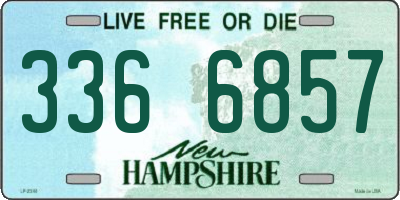 NH license plate 3366857