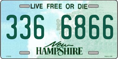 NH license plate 3366866