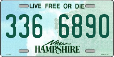NH license plate 3366890