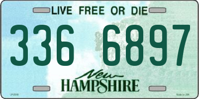 NH license plate 3366897