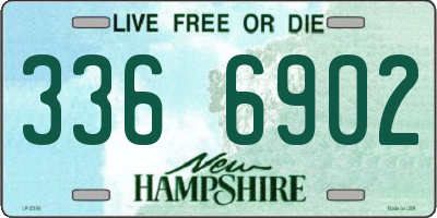 NH license plate 3366902