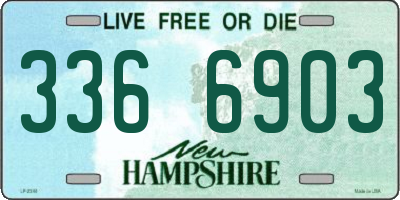 NH license plate 3366903