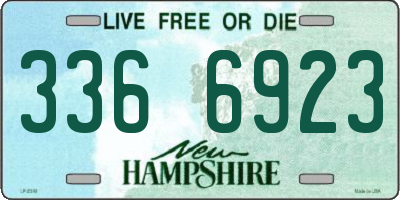 NH license plate 3366923