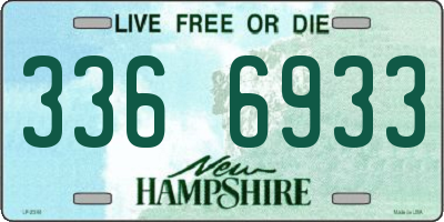 NH license plate 3366933