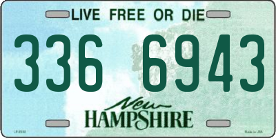 NH license plate 3366943