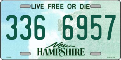 NH license plate 3366957