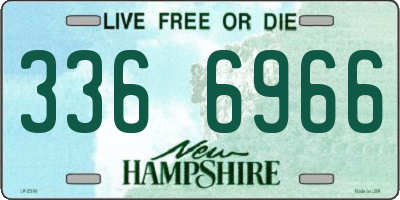NH license plate 3366966
