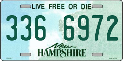 NH license plate 3366972