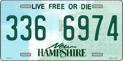 NH license plate 3366974