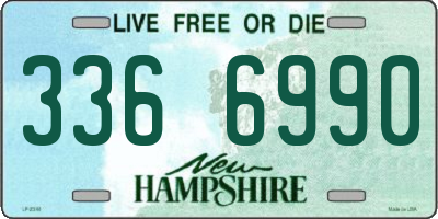 NH license plate 3366990
