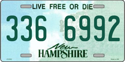 NH license plate 3366992