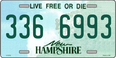 NH license plate 3366993
