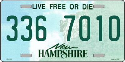 NH license plate 3367010