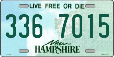 NH license plate 3367015