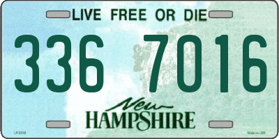 NH license plate 3367016