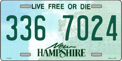 NH license plate 3367024