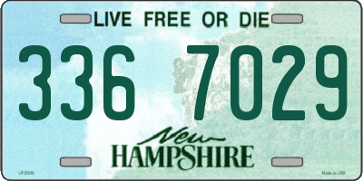 NH license plate 3367029