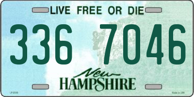NH license plate 3367046