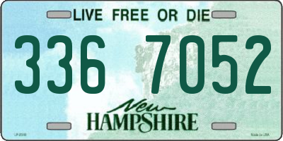 NH license plate 3367052