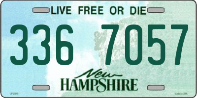 NH license plate 3367057