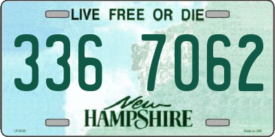 NH license plate 3367062