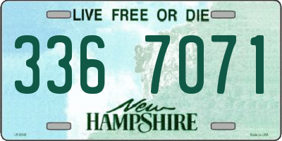 NH license plate 3367071