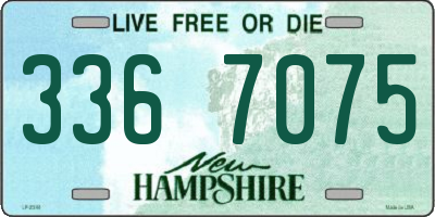 NH license plate 3367075