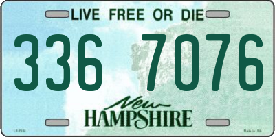 NH license plate 3367076