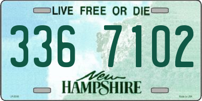 NH license plate 3367102