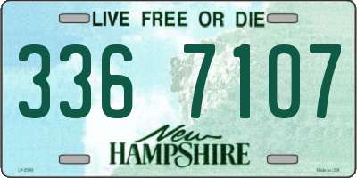 NH license plate 3367107