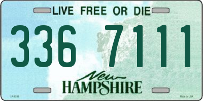 NH license plate 3367111