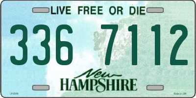 NH license plate 3367112