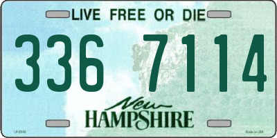 NH license plate 3367114
