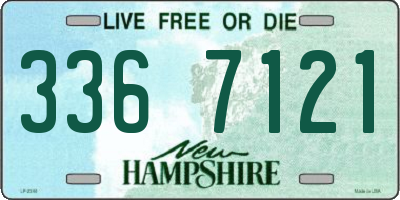 NH license plate 3367121