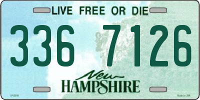 NH license plate 3367126