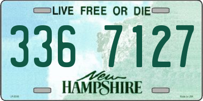 NH license plate 3367127