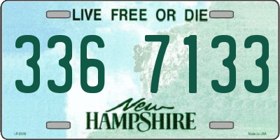 NH license plate 3367133