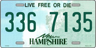 NH license plate 3367135