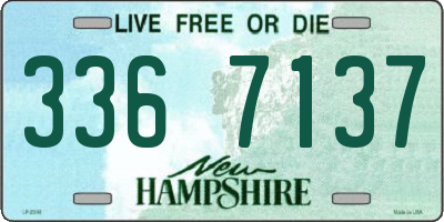 NH license plate 3367137