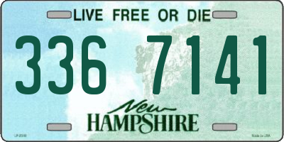NH license plate 3367141