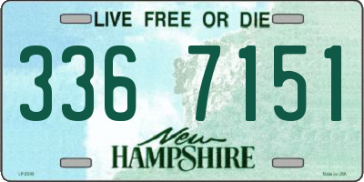 NH license plate 3367151