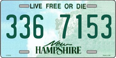 NH license plate 3367153