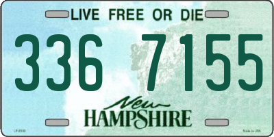 NH license plate 3367155