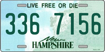 NH license plate 3367156