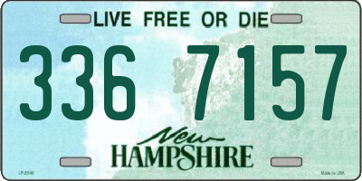 NH license plate 3367157