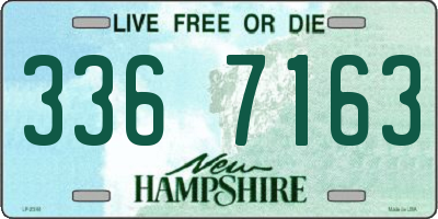NH license plate 3367163