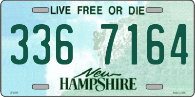 NH license plate 3367164