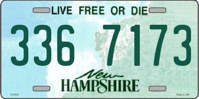 NH license plate 3367173